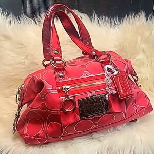 COACH POPPY Red Handbag